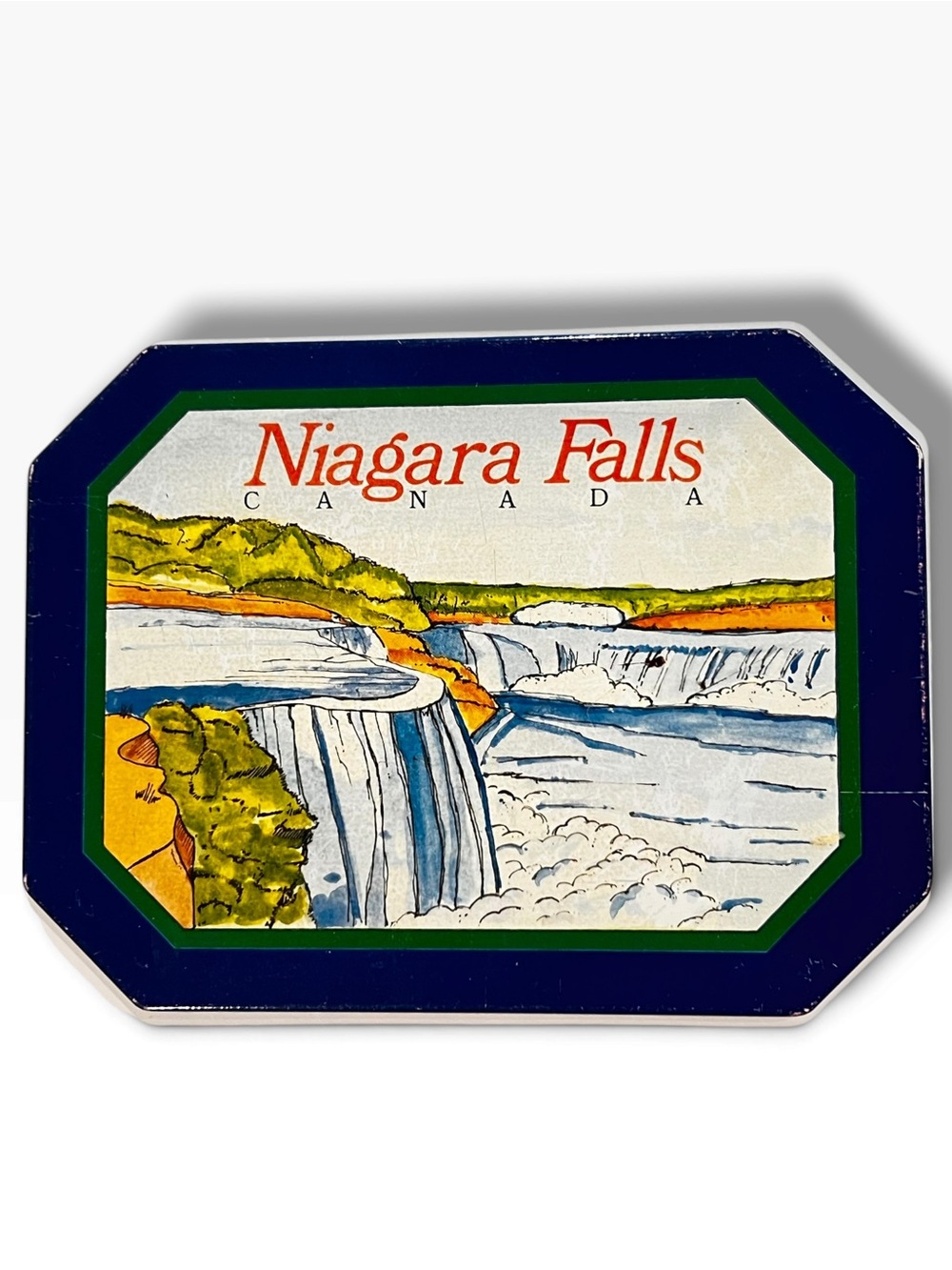 Vintage 1950s Niagra Falls New York  Souvenir Hot Dish Mats Trivet Pad E-5